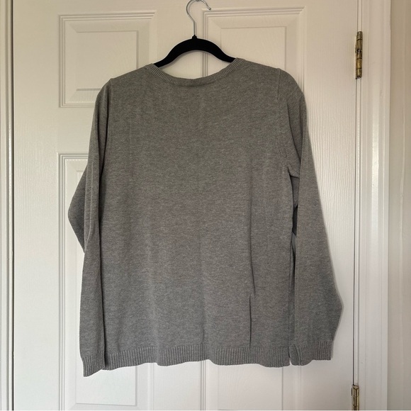 Talbots Gray Ski Sweater Size Extra Large - Picture 7 of 7